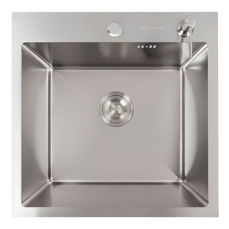 Стальная кухонная мойка 50*50 Valeso Handmade (толщина 3,0/1,5)