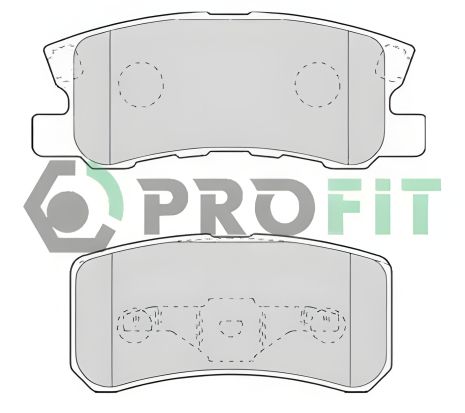 Комплект гальмівних колодок MITSUBISHI PAJERO, MITSUBISHI ASX, MITSUBISHI LANCER, PROFIT (50001604) Комплект гальмівних колодок MITSUBISHI PAJERO, MITSUBISHI ASX, MITSUBISHI LANCER, PROFIT (50001604)