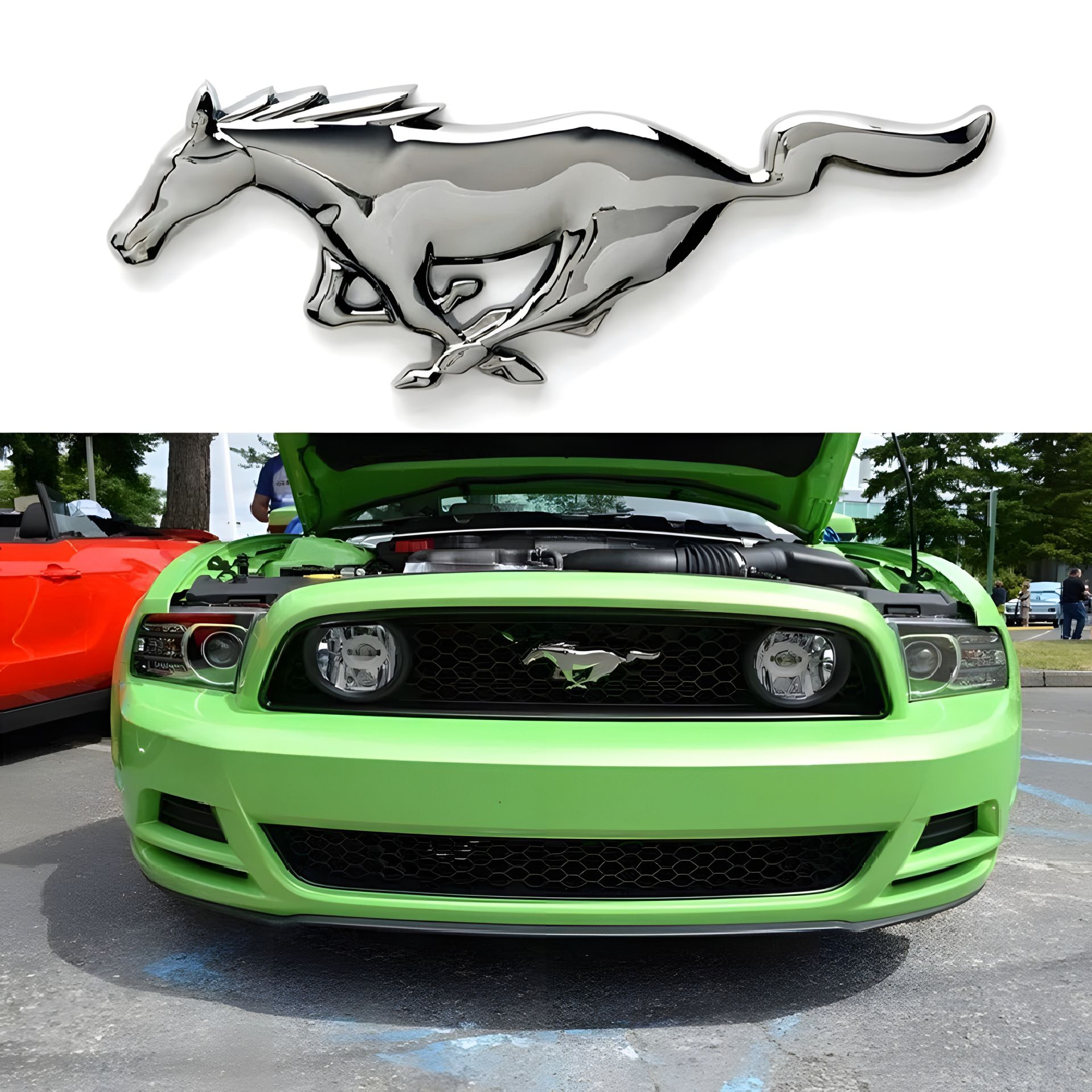 Значок Ford Mustang форд мустанг, шильд прикраса емблема 15 см Значок Ford Mustang форд мустанг, шильд прикраса емблема 15 см