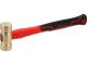 Молоток з латунним обухом m=800 г, стекловолокниста ручка Yato YT-45293
