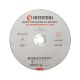 Круг отрезной по металлу 180*1.6*22.2мм INTERTOOL CT-4013