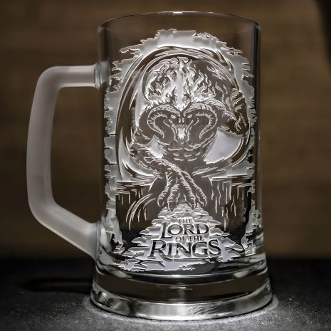 Пивний келих з гравіюванням Балрог Володар перснів (Фантастичний)