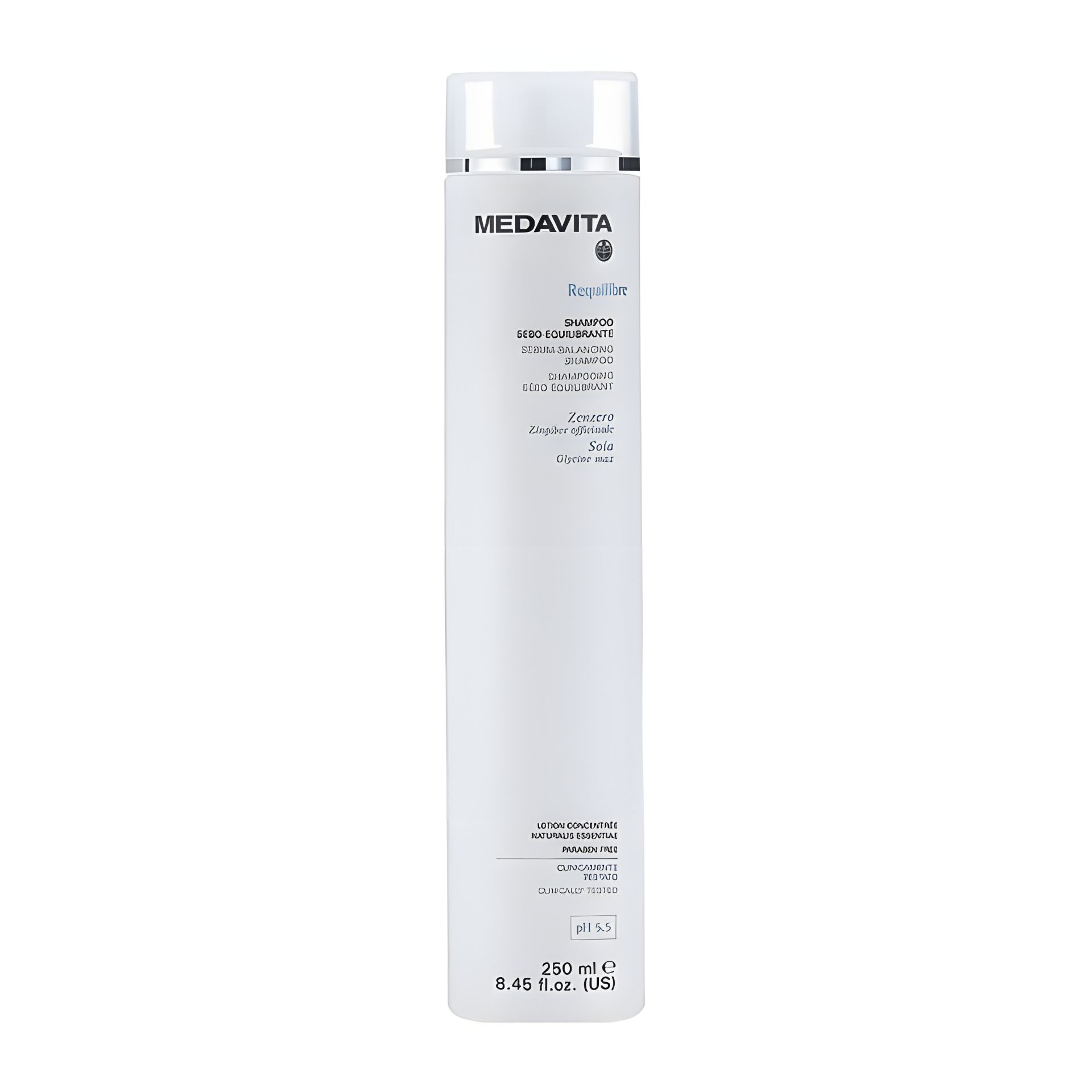 Шампунь себорегулюючий Medavita Requilibre Shampoo Sebo-Equilibrante для балансу жирної шкіри голови, 250 мл Шампунь себорегулюючий Medavita Requilibre Shampoo Sebo-Equilibrante для балансу жирної шкіри голови, 250 мл