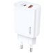 Мережевий адаптер USAMS T35 Fast Charger US-CC121 1USB, 1Type-C, 20W, PD3.0, QC, white Мережевий адаптер USAMS T35 Fast Charger US-CC121 1USB, 1Type-C, 20W, PD3.0, QC, white