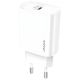 Мережевий адаптер USAMS T39 Single Port PD Fast Charger US-CC131, 1Type-C, 20W, PD3.0, white Мережевий адаптер USAMS T39 Single Port PD Fast Charger US-CC131, 1Type-C, 20W, PD3.0, white