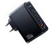 Мережевий адаптер USAMS T50 100W 4 Ports GaN Fast Charger US-CC163 1USB, 3Type-C, 100W, 5A, PD,QС, black Мережевий адаптер USAMS T50 100W 4 Ports GaN Fast Charger US-CC163 1USB, 3Type-C, 100W, 5A, PD,QС, black
