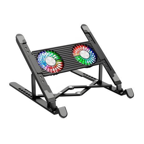 Куллер для Ноутбука HOCO Brilliant heat dissipation folding notebook stand DH17 black