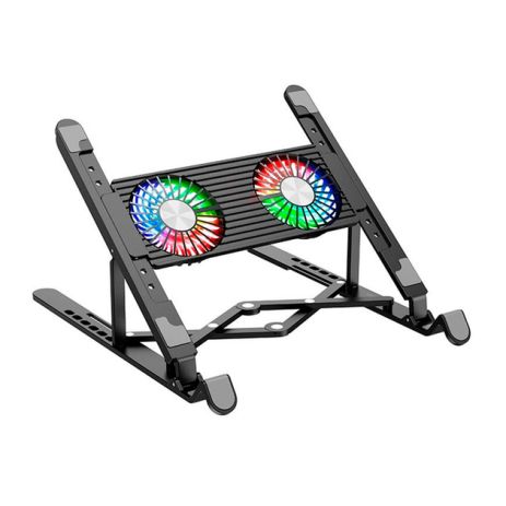 Підставка для ноутбука HOCO Brilliant heat dissipation folding notebook stand DH17 black Підставка для ноутбука HOCO Brilliant heat dissipation folding notebook stand DH17 black