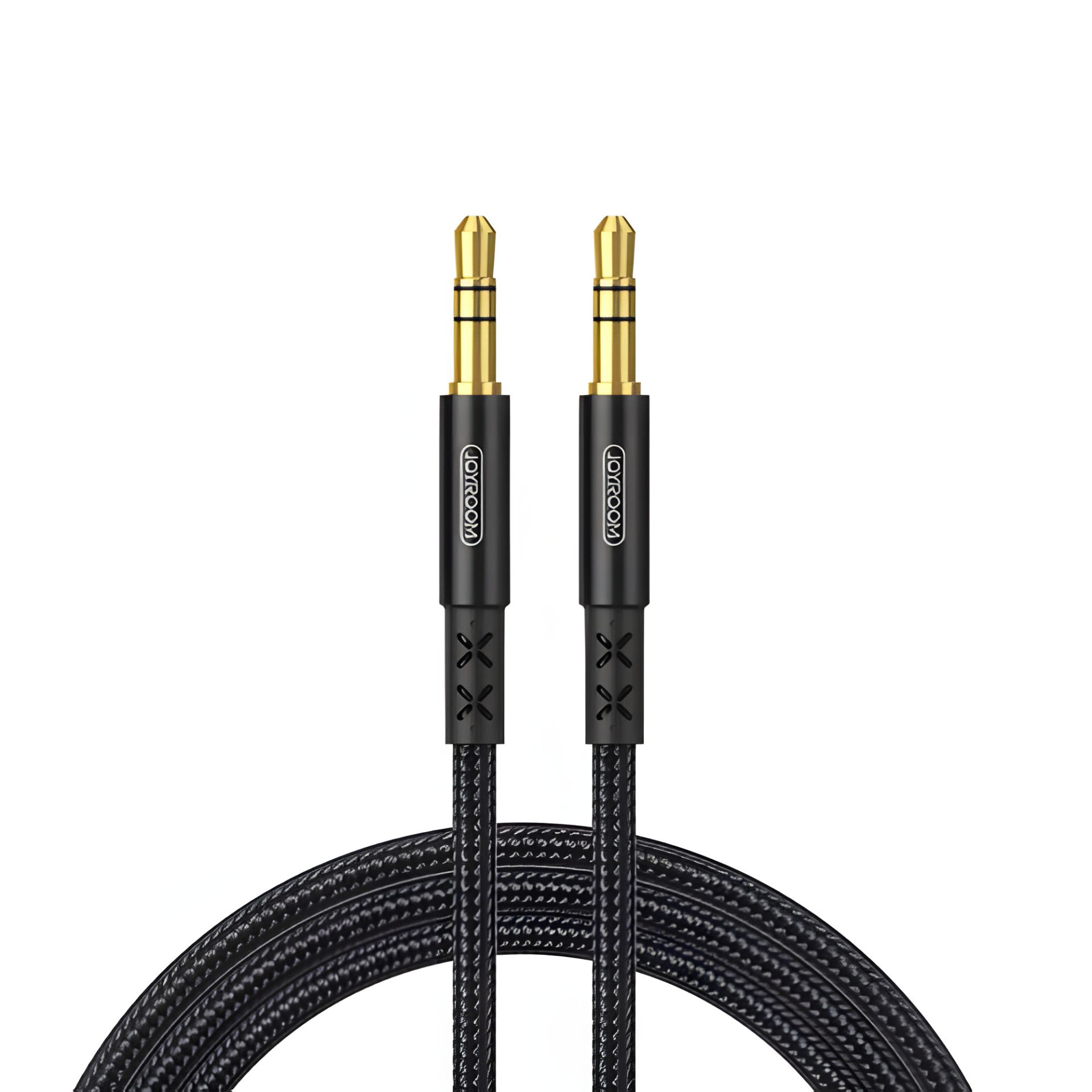 Кабель JOYROOM SY-10A1 AUX car stereo audio cable |1M| black Кабель JOYROOM SY-10A1 AUX car stereo audio cable |1M| black