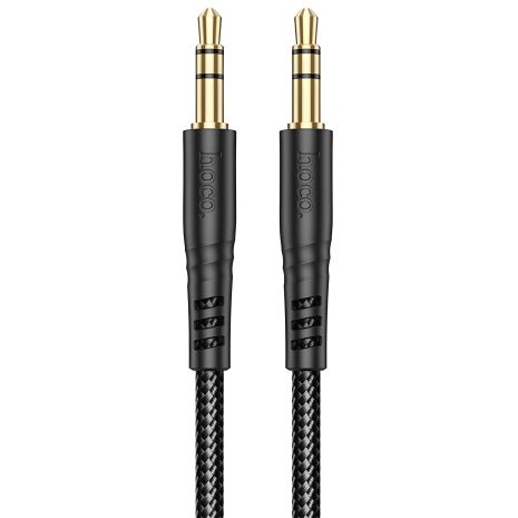 Кабель HOCO UPA24 Smooth AUX audio cable |1m| black