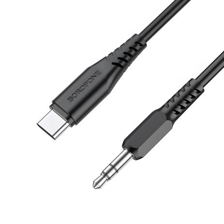 Кабель BOROFONE BL8 Type-C to AUX digital audio conversion cable black