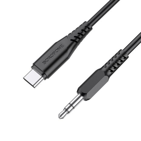 Кабель BOROFONE BL8 Type-C to AUX digital audio conversion cable black