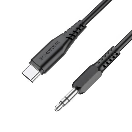 Кабель BOROFONE BL8 Type-C to AUX digital audio conversion cable black