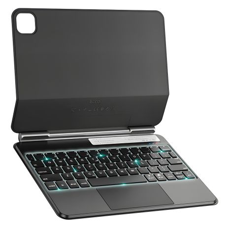 Клавіатура HOCO GM33 Smart keyboard для Pad Pro, Air2, Air4, Air5 (10.9, 11 inches), BT5.1, 500mAh, 5-100h, black Клавіатура HOCO GM33 Smart keyboard для Pad Pro, Air2, Air4, Air5 (10.9, 11 inches), BT5.1, 500mAh, 5-100h, black