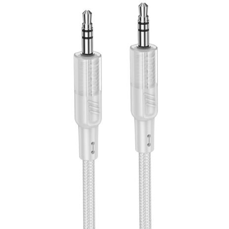 Кабель HOCO UPA27 Spirit transparent AUX audio cable, 1.2M, grey