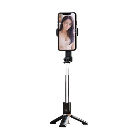 Селфі-штатив mini XO SS10, 0.8m, BT5.2, Black