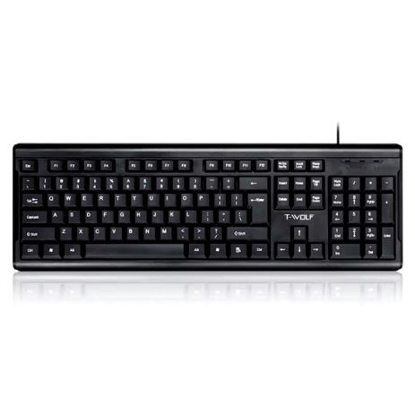 Дротова клавіатура TWolf T15, USB, 1.3m, Чорний Дротова клавіатура TWolf T15, USB, 1.3m, Чорний