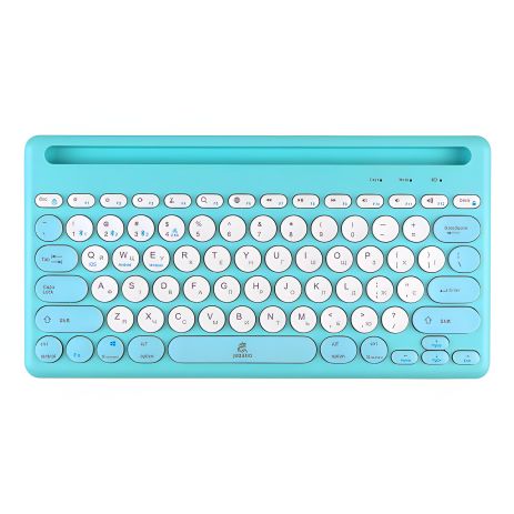Клавіатура бездротова JEQANG JB-333 dual-model charging, 2.4G, BT5.0, Блакитний Клавіатура бездротова JEQANG JB-333 dual-model charging, 2.4G, BT5.0, Блакитний