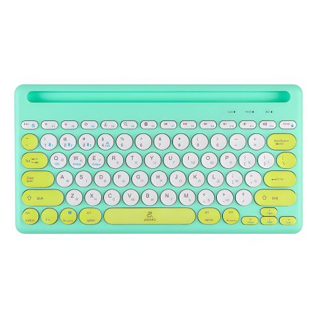 Зеленая беспроводная клавиатура JEQANG JB-333 dual-mode charging Зеленая беспроводная клавиатура JEQANG JB-333 dual-mode charging