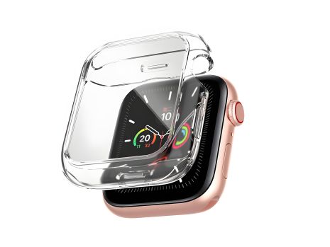 Бампер для Apple Watch HOCO iWatch7/8 WS1 Light & transparent TPU (45mm) прозрачный