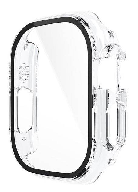 Бампер для Apple Watch HOCO iWatch Ultra WS6 Shadow protective case+film (49mm) Transparent