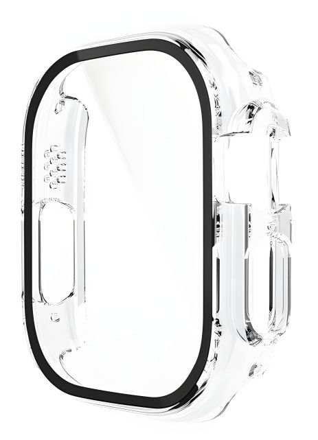Бампер для Apple Watch HOCO iWatch Ultra WS6 Shadow protective case+film (49mm) Transparent
