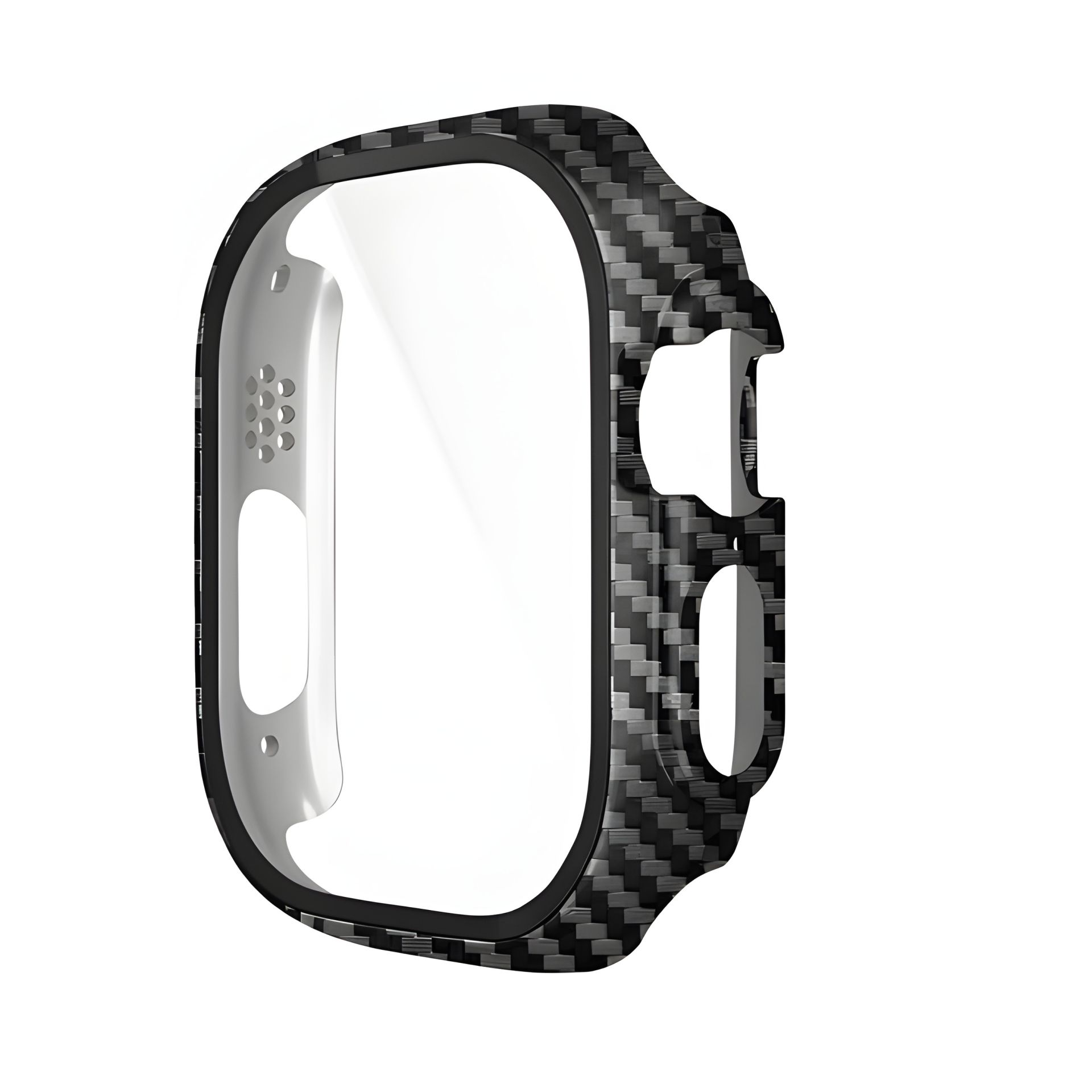 Бампер для Apple Watch HOCO iWatch Ultra WS6 Shadow protective case+film (49mm) Carbon Pattern Бампер для Apple Watch HOCO iWatch Ultra WS6 Shadow protective case+film (49mm) Carbon Pattern