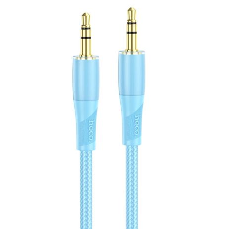 Кабель HOCO UPA25 Transparent Discovery Edition AUX audio cable, 1M, blue