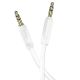 Кабель HOCO UPA16 AUX audio cable, 1M, white