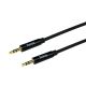 Кабель HOCO AUX audio cable UPA19, 1m, black