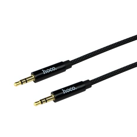 Кабель HOCO AUX audio cable UPA19, 1m, black