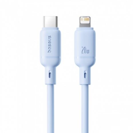 Кабель Baseus Silky Series Type-C to Lightning 20W 1m Blue P10377700313-00