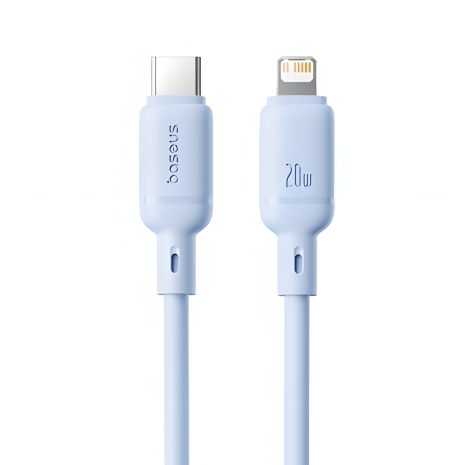 Кабель Baseus Silky Series Type-C to Lightning 20W 1m Blue P10377700313-00 Кабель Baseus Silky Series Type-C to Lightning 20W 1m Blue P10377700313-00
