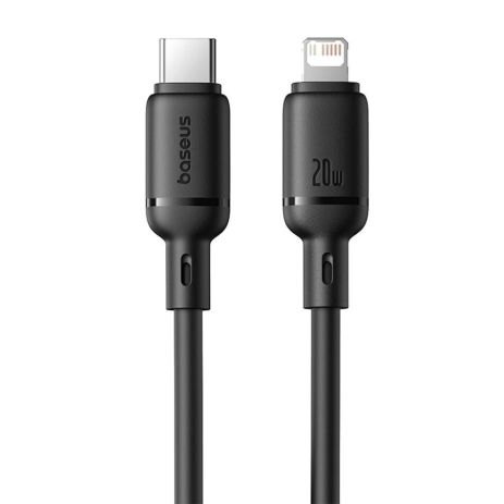 ΠΠ°Π±Π΅Π»Ρ Baseus Silky Series Type-C to Lightning 20W 1m Black P10377700113-00 ΠΠ°Π±Π΅Π»Ρ Baseus Silky Series Type-C to Lightning 20W 1m Black P10377700113-00