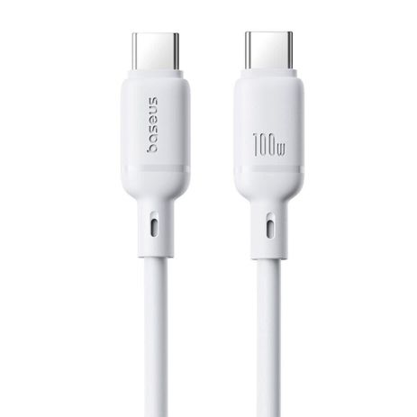 ΠΠ°Π±Π΅Π»Ρ Baseus Silky Series Type-C to Type-C 100W 1m White P10377704213-00 ΠΠ°Π±Π΅Π»Ρ Baseus Silky Series Type-C to Type-C 100W 1m White P10377704213-00