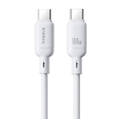 Кабель Baseus Silky Series Type-C to Type-C 100W 2m White P10377704213-01