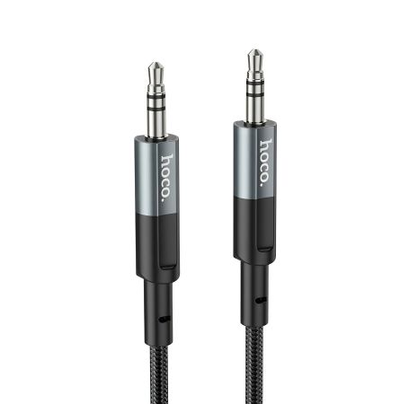 Кабель HOCO UPA23 AUX audio cable, 1m, grey Кабель HOCO UPA23 AUX audio cable, 1m, grey