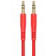 Кабель HOCO UPA24 Smooth AUX audio cable, 1m, red