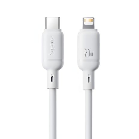 Кабель Baseus Silky Series Type-C to Lightning 20W 2m White P10377700213-01 Кабель Baseus Silky Series Type-C to Lightning 20W 2m White P10377700213-01