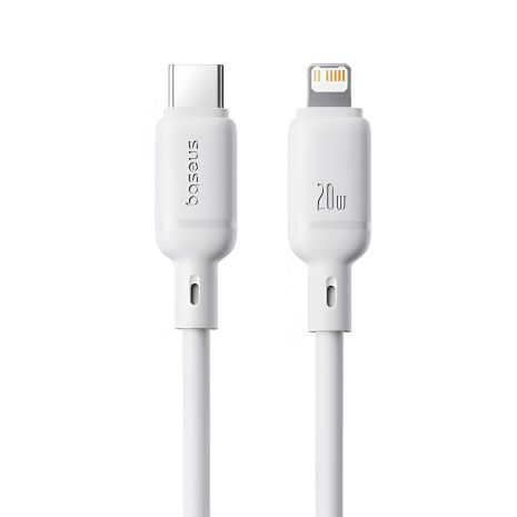 Кабель Baseus Silky Series Type-C to Lightning 20W 2m White P10377700213-01 Кабель Baseus Silky Series Type-C to Lightning 20W 2m White P10377700213-01