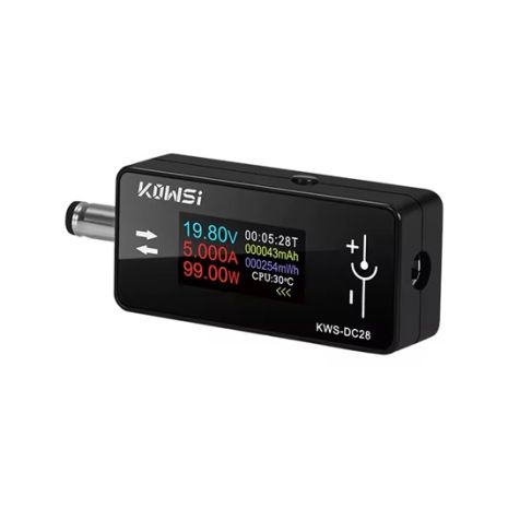 Тестер KWS-DC28 многофункциональный DC 5.5x2.5, TFT Display, Black