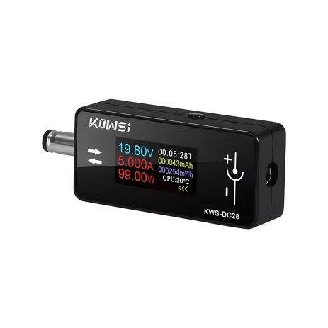 Тестер KWS-DC28 многофункциональный DC 5.5x2.5, TFT Display, Black Тестер KWS-DC28 многофункциональный DC 5.5x2.5, TFT Display, Black