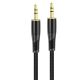 Кабель HOCO UPA25 Transparent Discovery Edition AUX audio cable, 1M, black