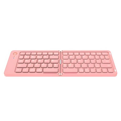 Meetion Foldable Keyboard MT-BTK001 |BT, 150 day standby, Type-C Charging| pink