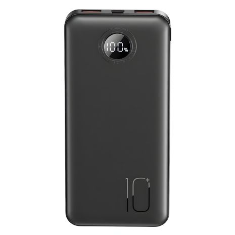 Повербанк XO PR238 USB-C 20W, USB-A 22.5W 10000 mAh Чорний Повербанк XO PR238 USB-C 20W, USB-A 22.5W 10000 mAh Чорний