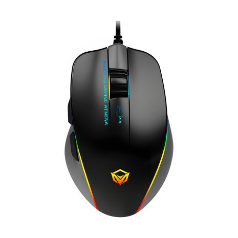 MEETION Black RGB Circulation Gaming Mouse GM23_2023 Backlit |7 Keys, 12800dpi|
