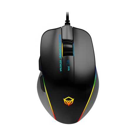 MEETION Black RGB Circulation Gaming Mouse GM23_2023 Backlit |7 Keys, 12800dpi|