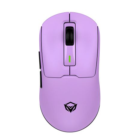 MEETION Purple Gaming Mouse GW24 Wired+2.4G+Bluetooth |6 Keys, 8000dpi, 30-60h, RGB|