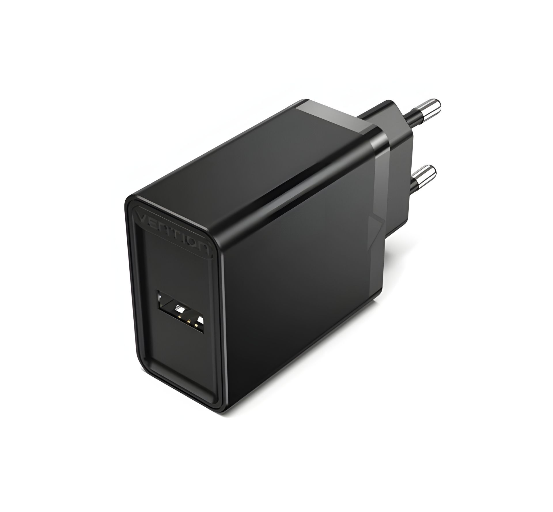 Зарядний пристрій Vention 1-port USB Wall Charger(12W) EU-Plug Black (FAAB0-EU) Зарядний пристрій Vention 1-port USB Wall Charger(12W) EU-Plug Black (FAAB0-EU)