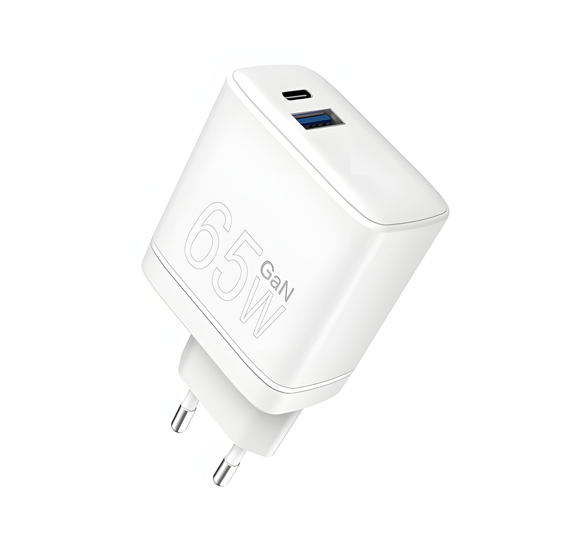 Зарядний пристрій WUW-C175 65W GaN USB A+Type C white Зарядний пристрій WUW-C175 65W GaN USB A+Type C white